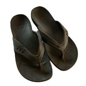 Crocs Kadee Flip Flops Black Women’s Women's 9 Thong Sandals Comfort Lightweight